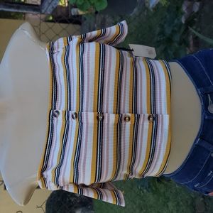 Multi color crop top